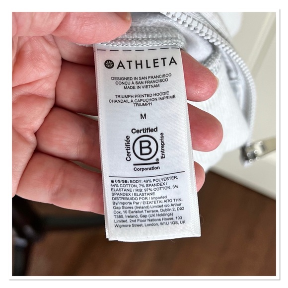 ATHLETA "Triumph" Grey Camo Zip Hoodie/Jacket - Picture 8 of 16